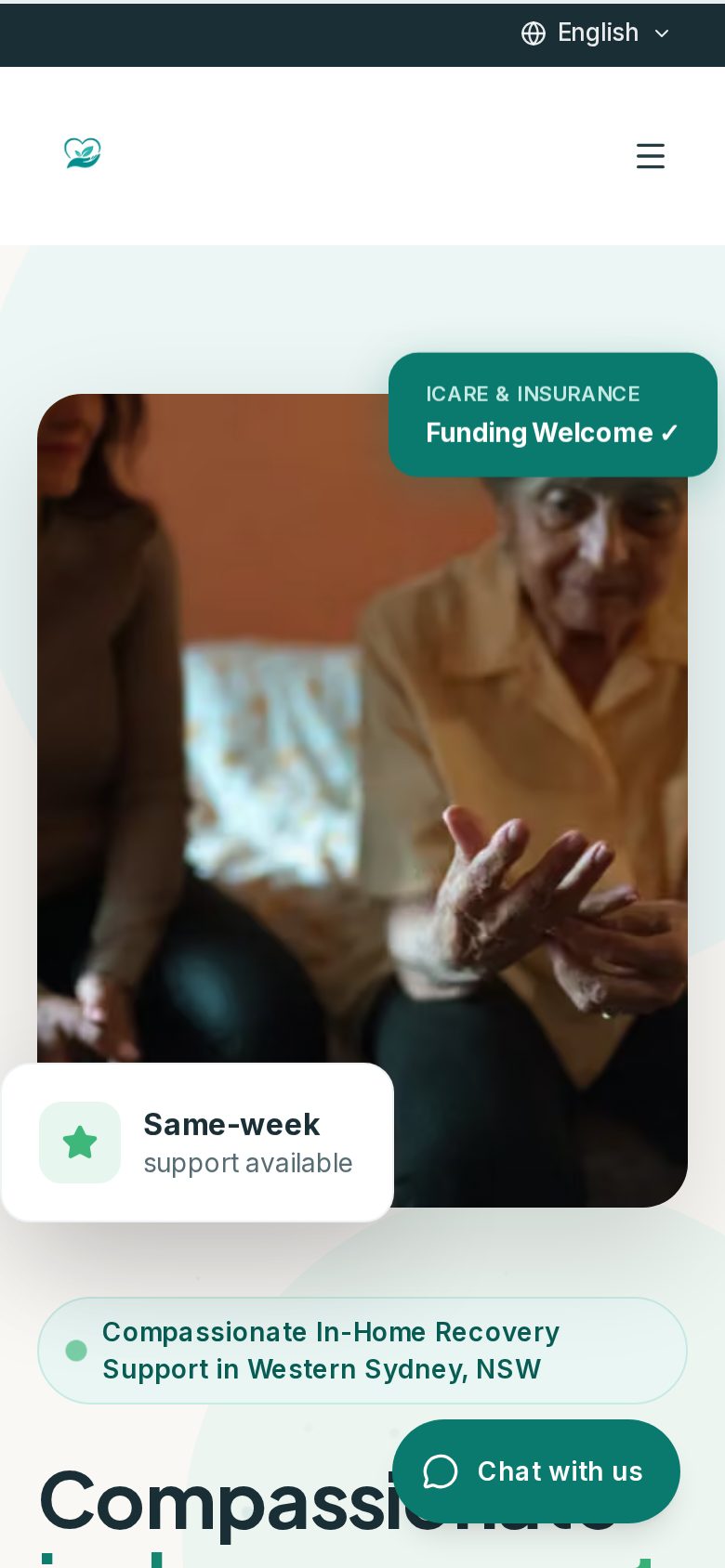 Western Sydney Recovery Care on mobile